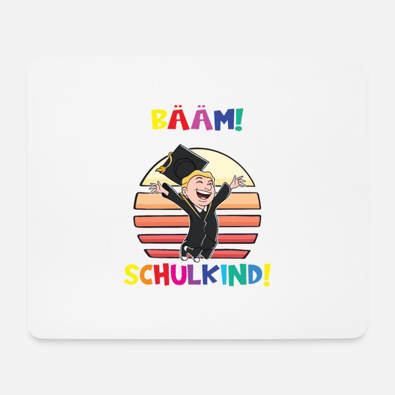 Bääm! Ich Bin Jetzt Schulkind Einschulung - Mousepad (Querformat) - Weiß