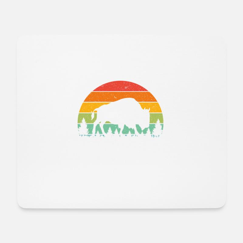 Streicheln Sie keine ausgestopften Kühe - Mousepad (Querformat) - Weiß