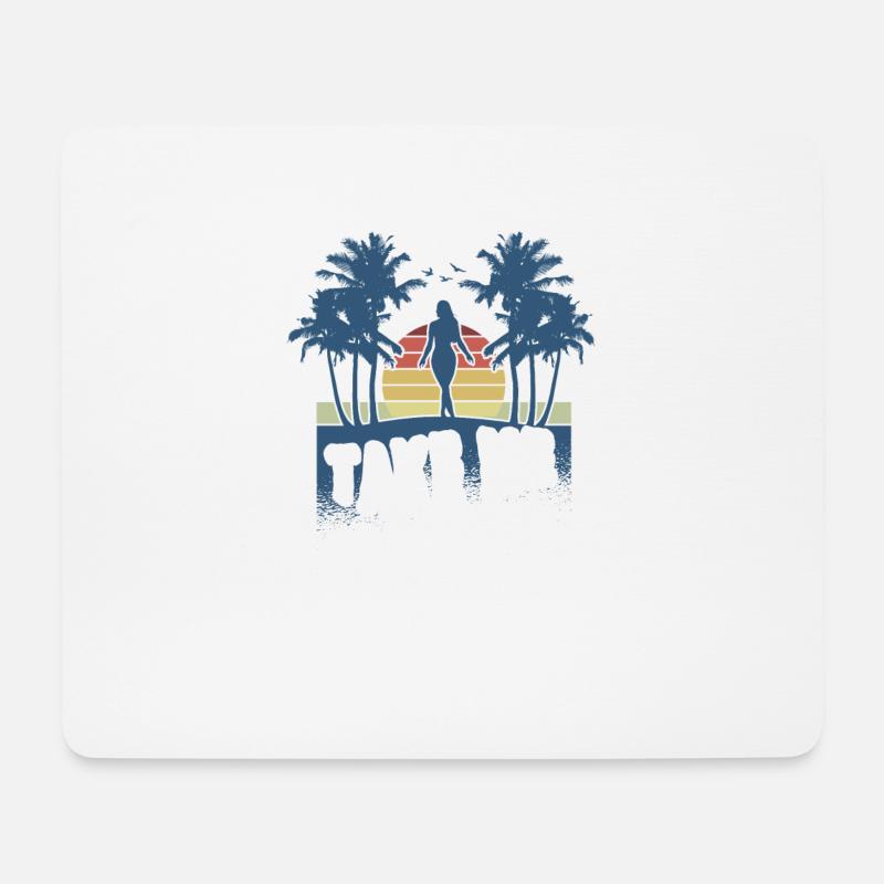 Hawaii - Mousepad (Querformat) - Weiß