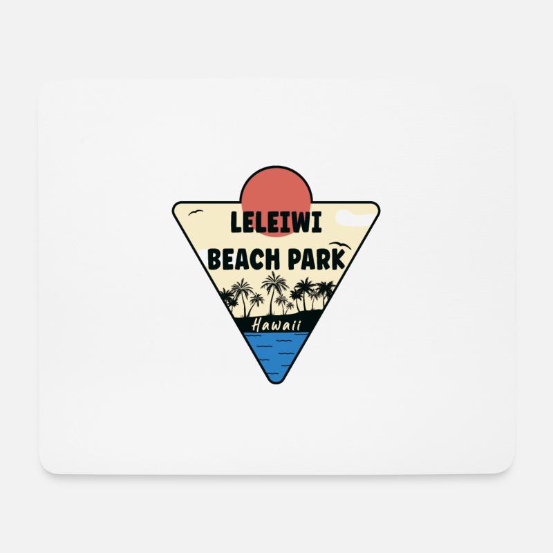 Leleiwi Beach Park Hawaii Küste - Mousepad (Querformat) - Weiß