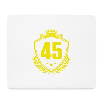 45 Nombre d’armoiries - Tapis de souris (format paysage) - blanc - Devant