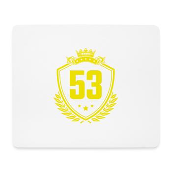 53 Nombre d’armoiries - Tapis de souris (format paysage) - blanc - Devant
