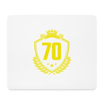 70 Zahl Wappen - Mousepad (Querformat) - Weiß - Vorne