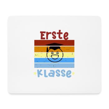 1. Klasse Smile Schulbeginn T shirt - Mousepad (Querformat) - Weiß - Vorne