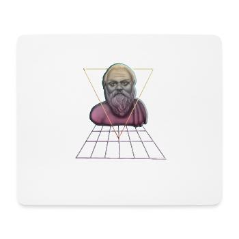 Socrate Philosophe Cadeau d’étudiant - Tapis de souris (format paysage) - blanc - Devant