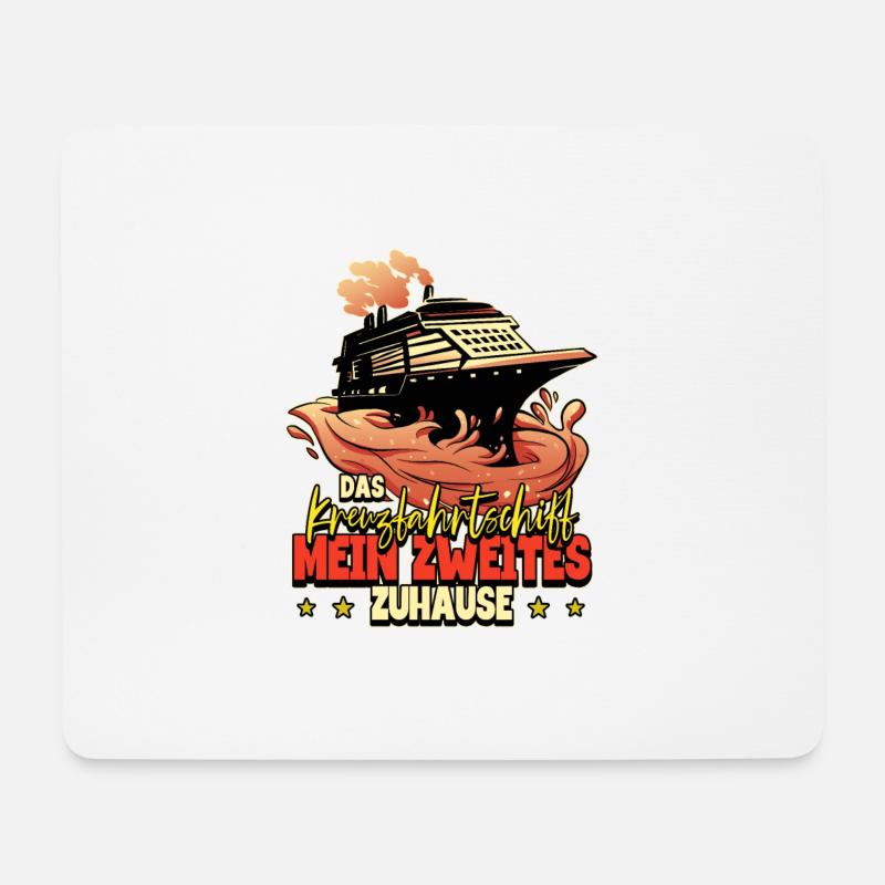 Kreuzfahrt - Mousepad (Querformat) - Weiß