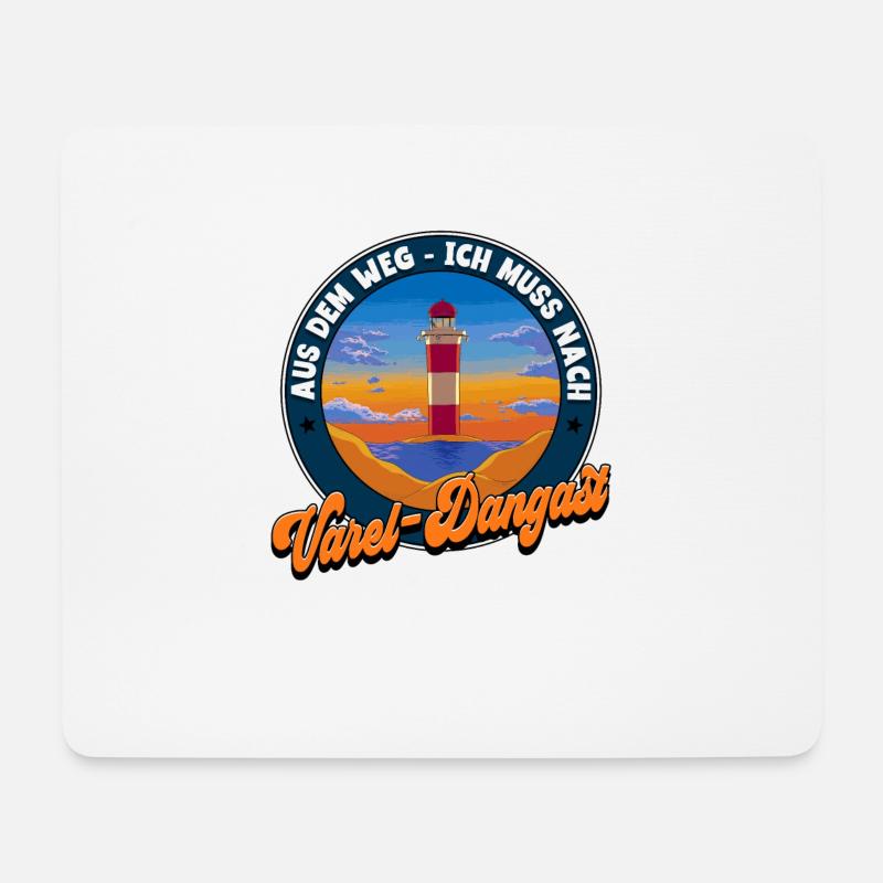 Varel-Dangast - Mousepad (Querformat) - Weiß
