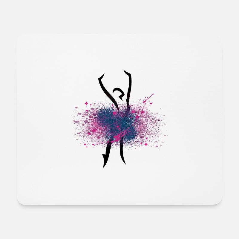 Danseur (2) - Tapis de souris (format paysage) - blanc
