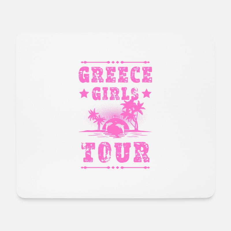Greece Girls Tour - Mousepad (Querformat) - Weiß