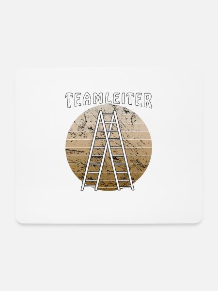 TEAMLEITER - Mousepad (Querformat) - Weiß
