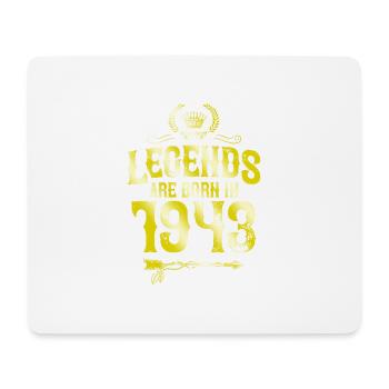 1943 legends born in - Mouse Pad (horizontal) - white - Front