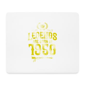 1950 legends born in - Mouse Pad (horizontal) - white - Front