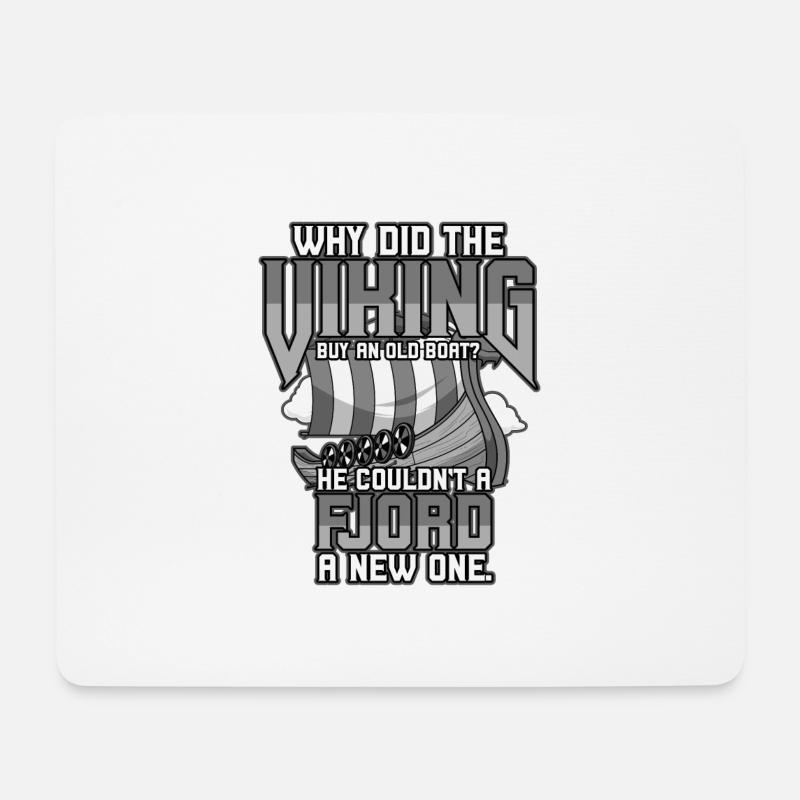 Norse Viking Mythology Design for Viking Warriors - Mousepad (Querformat) - Weiß