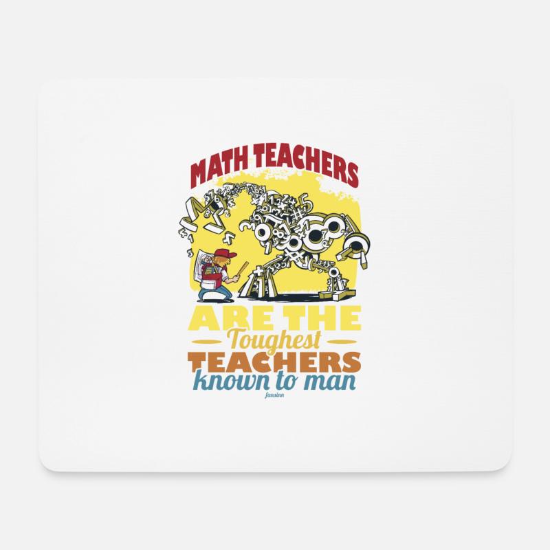 Mathematik - Mousepad (Querformat) - Weiß