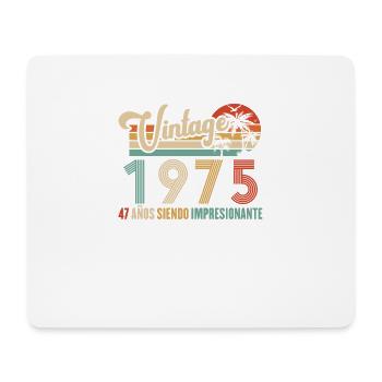 Vintage 1975 Anniversaire 47 ans D'être Awesome - Tapis de souris (format paysage) - blanc - Devant