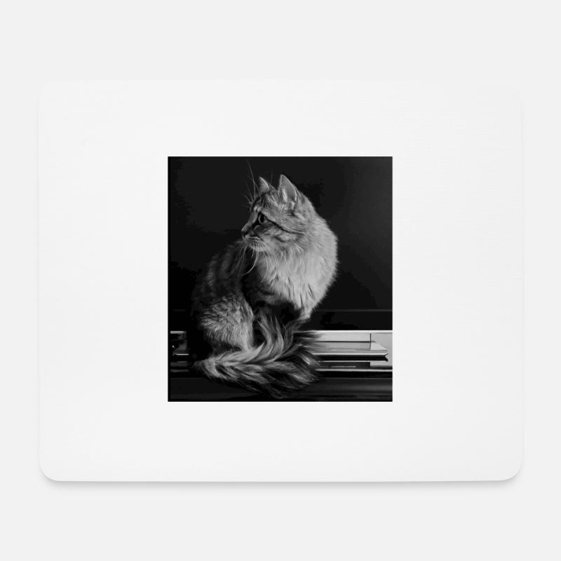 Schönste Katze der Welt - Mousepad (Querformat) - Weiß