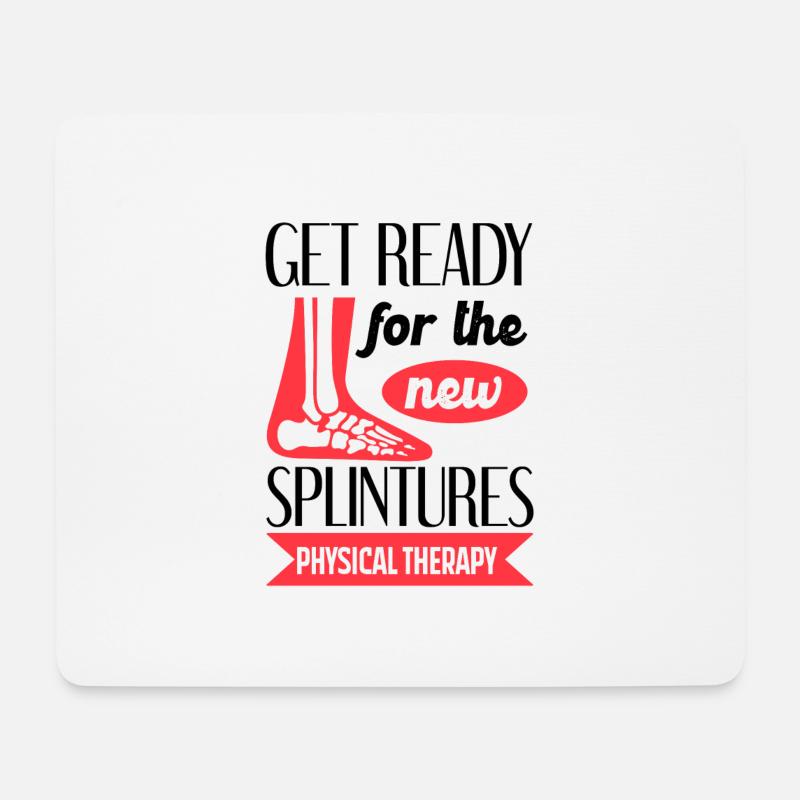Physikalische Therapie Bereiten Sie sich auf die - Mousepad (Querformat) - Weiß