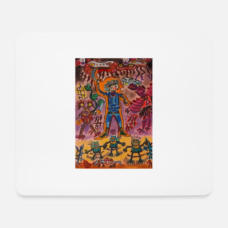 Drohende Bedrohung ... - Mousepad (Querformat) - Weiß
