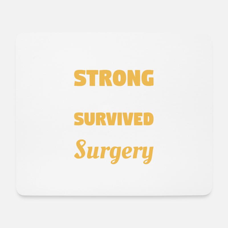 Until You Survived Open Heart Surgery Heart - Mousepad (Querformat) - Weiß