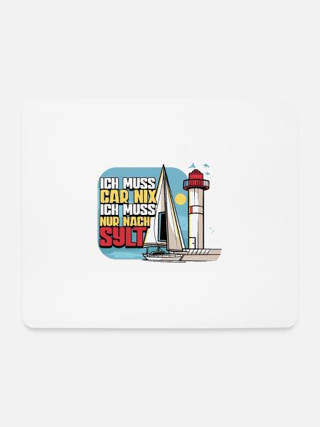 Sylt - Mousepad (Querformat) - Weiß