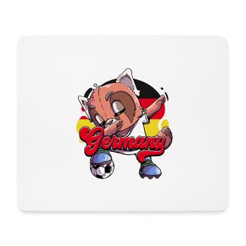 Deutschland Fußball - Mousepad (Querformat) - Weiß - Vorne