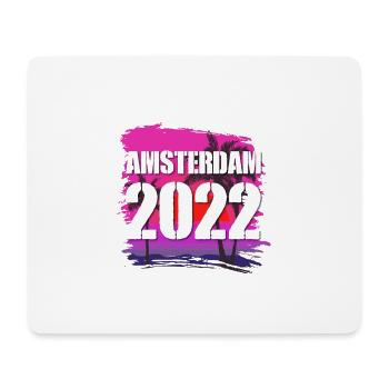 Amsterdam 2022 - Mousepad (Querformat) - Weiß - Vorne