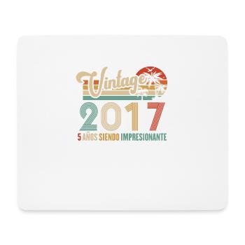 Anniversaire Vintage Idée Cadeau D Anniversaire 5 - Tapis de souris (format paysage) - blanc - Devant
