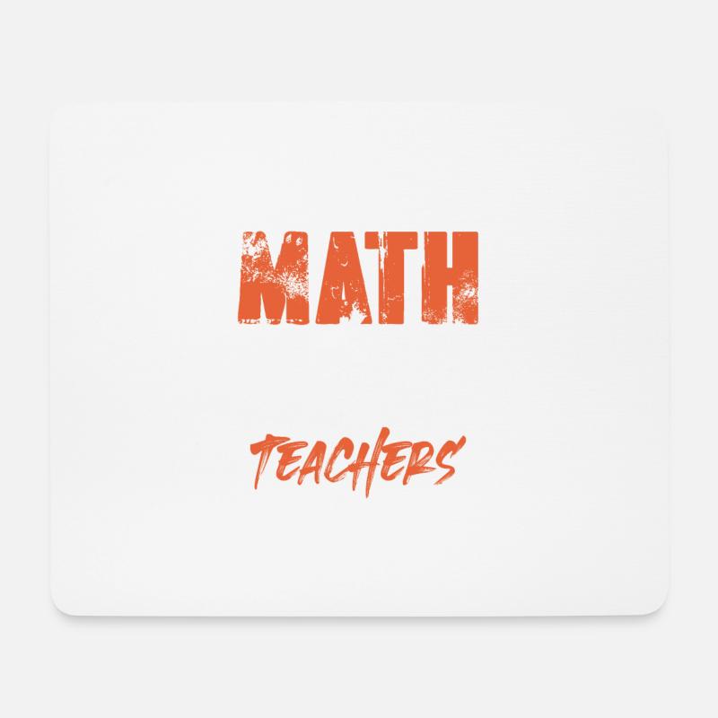 mathematik lehrer - Mousepad (Querformat) - Weiß