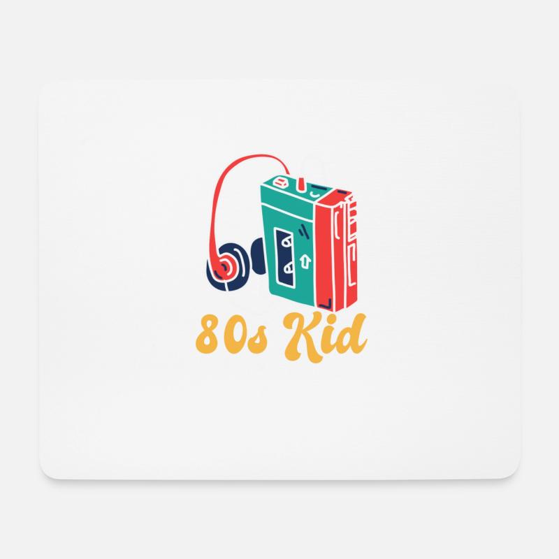 80s Kid - Mousepad (Querformat) - Weiß