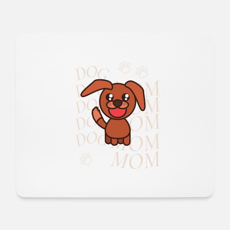 Dogmom - Mousepad (Querformat) - Weiß