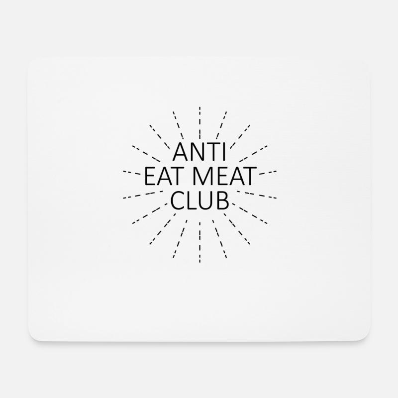 Vegan Veganer Tierschutz Vegetarier Vegetarisch - Mousepad (Querformat) - Weiß