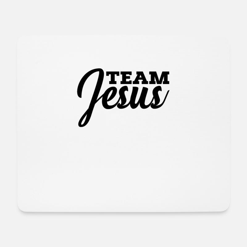 Team Jesus Christian Jesus - Mouse Pad (horizontal) - white