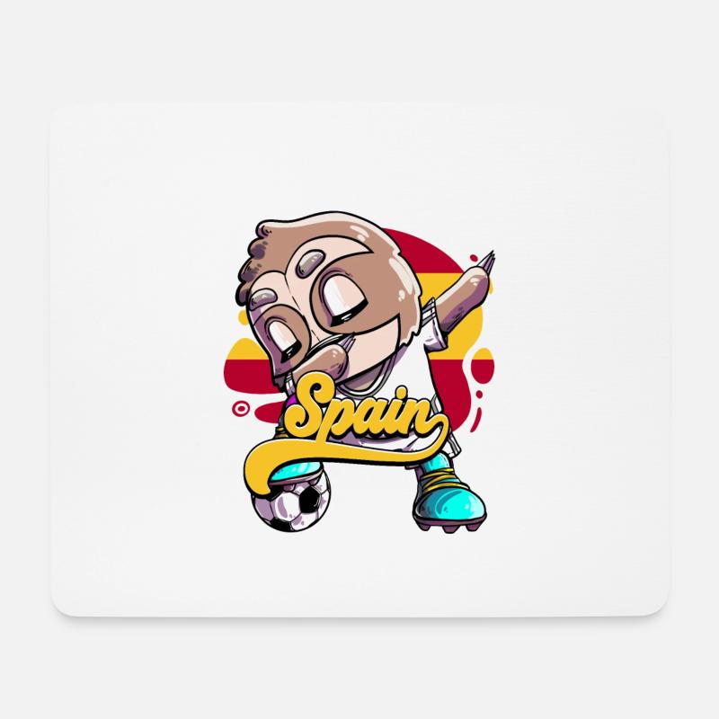 Spanien Fußball - Mousepad (Querformat) - Weiß
