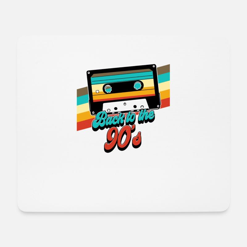 90s Back To The 90s - Mouse Pad (horizontal) - white