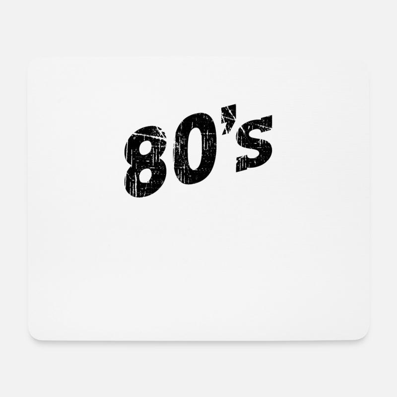 80er Jahre 80s - Mousepad (Querformat) - Weiß