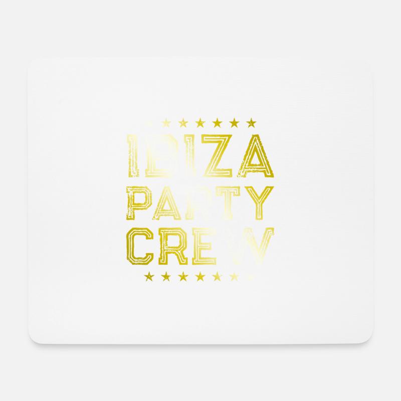 Ibiza Party Crew - Mousepad (Querformat) - Weiß