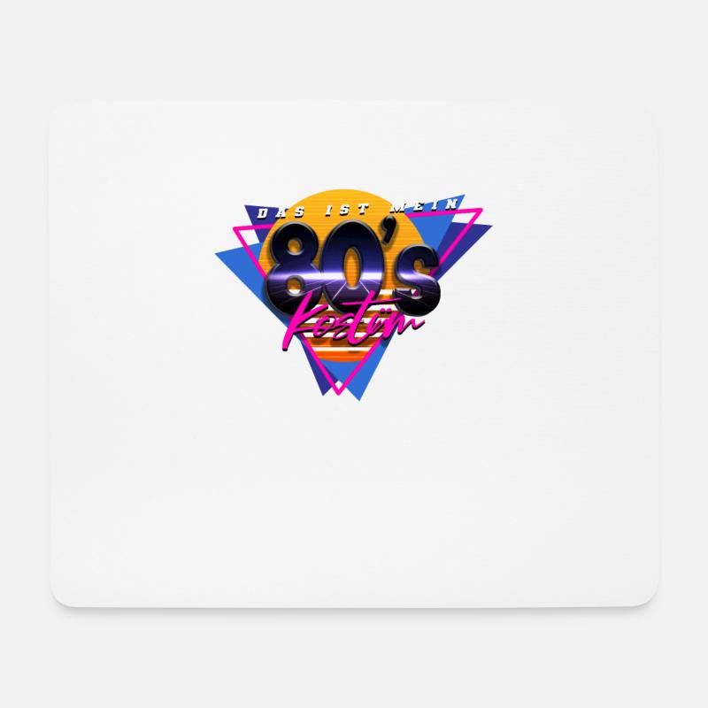 80er Jahre Das Ist Mein 80er Kostüm - Mousepad (Querformat) - Weiß