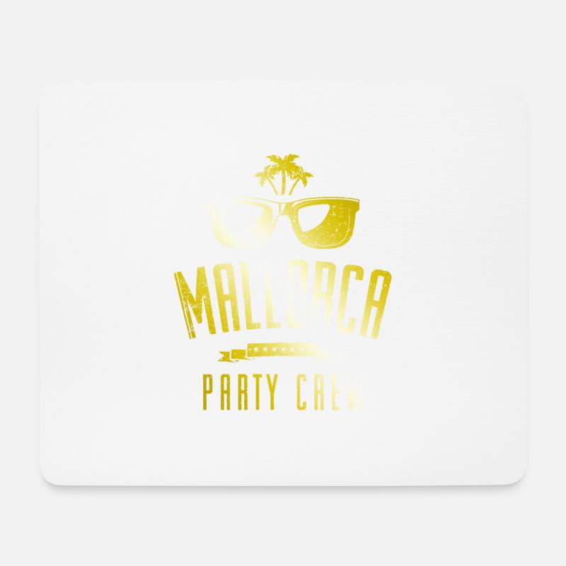 Mallorca Party Crew - Mousepad (Querformat) - Weiß