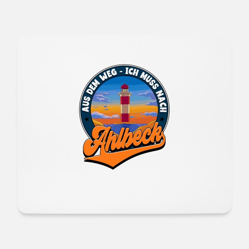 Ahlbeck - Mousepad (Querformat) - Weiß