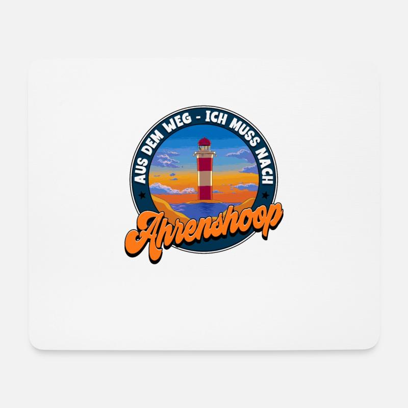 Ahrenshoop - Mousepad (Querformat) - Weiß