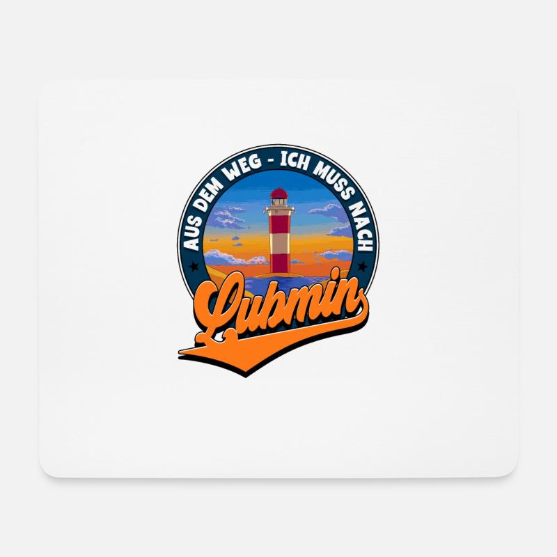 Lubmin - Mousepad (Querformat) - Weiß