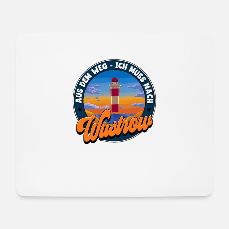 Wustrow - Mousepad (Querformat) - Weiß