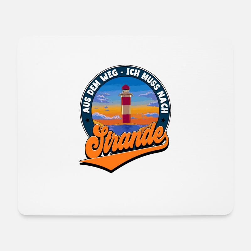 Strande - Mousepad (Querformat) - Weiß