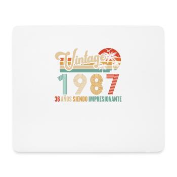 Anniversaire Vintage Idée Cadeau D Anniversaire 36 - Tapis de souris (format paysage) - blanc - Devant