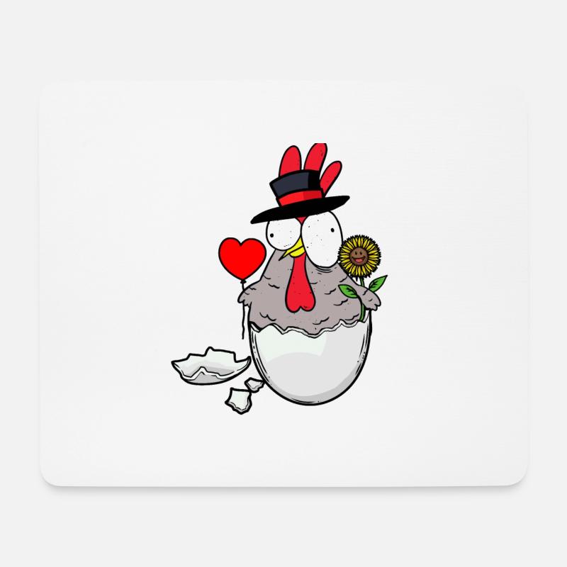 Geburtstag Huhn Glückwunsch Gratulieren Geburt - Mousepad (Querformat) - Weiß