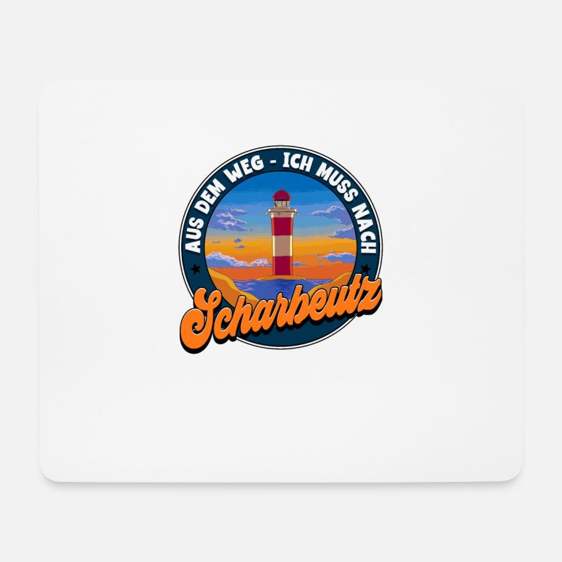 Scharbeutz - Mousepad (Querformat) - Weiß