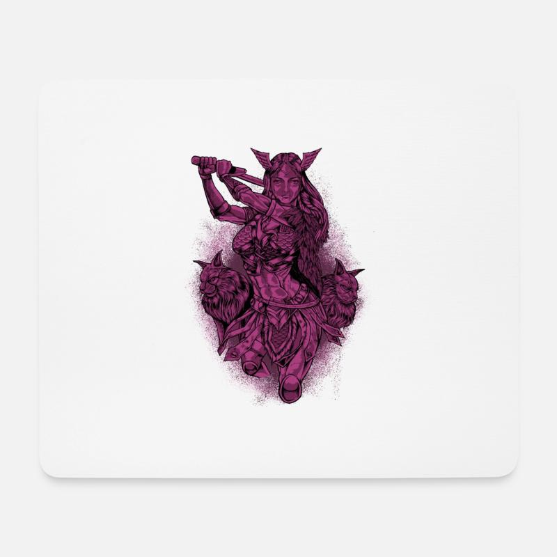 Wikinger Liebesgöttin Freya - Mousepad (Querformat) - Weiß