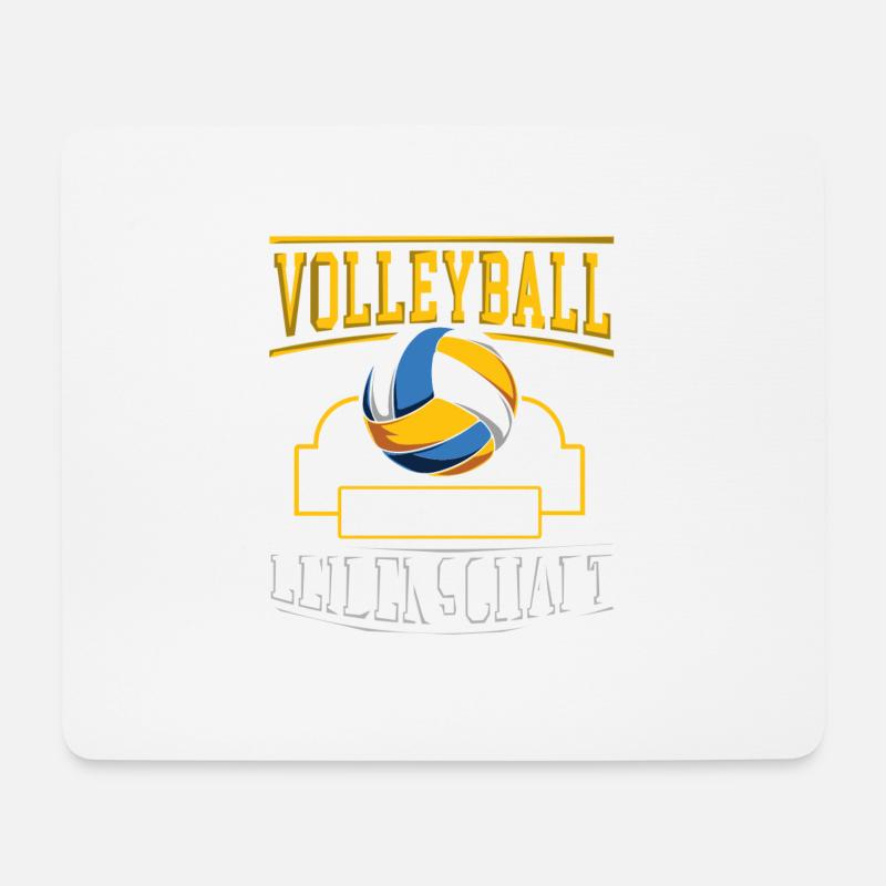 Volleyball ist meine Leidenschaft Geschenk - Mousepad (Querformat) - Weiß