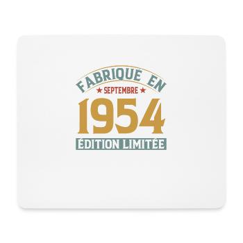 Fabriqué En Septembre 1954 Édition Limitée - Tapis de souris (format paysage) - blanc - Devant