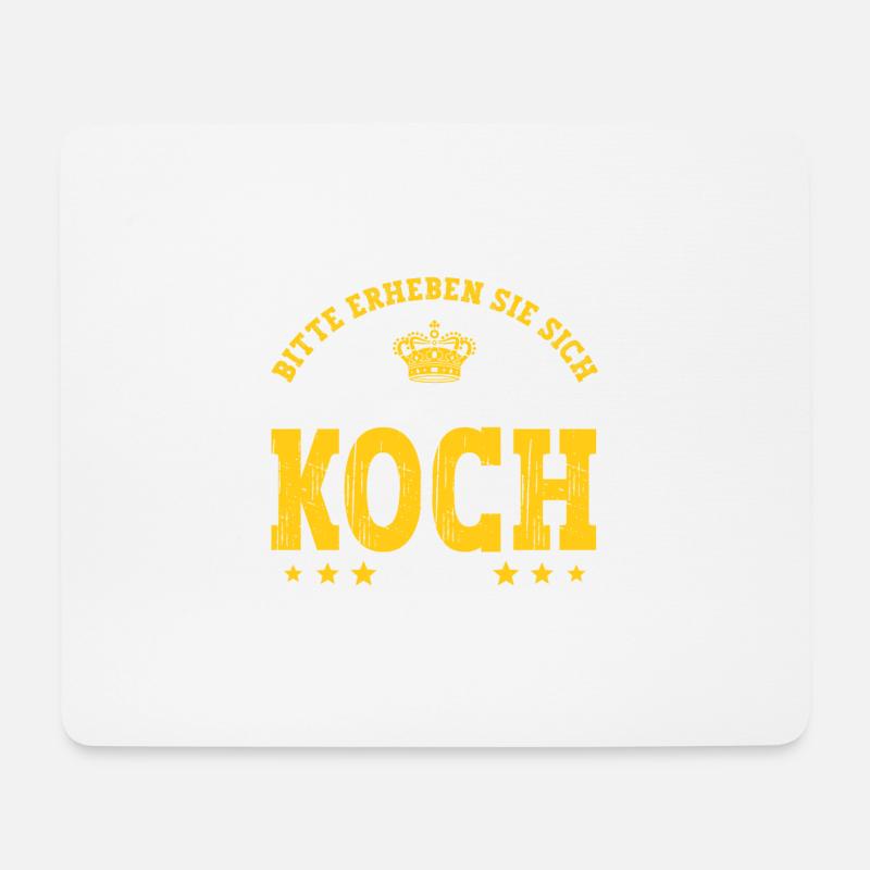 Koch - Mousepad (Querformat) - Weiß